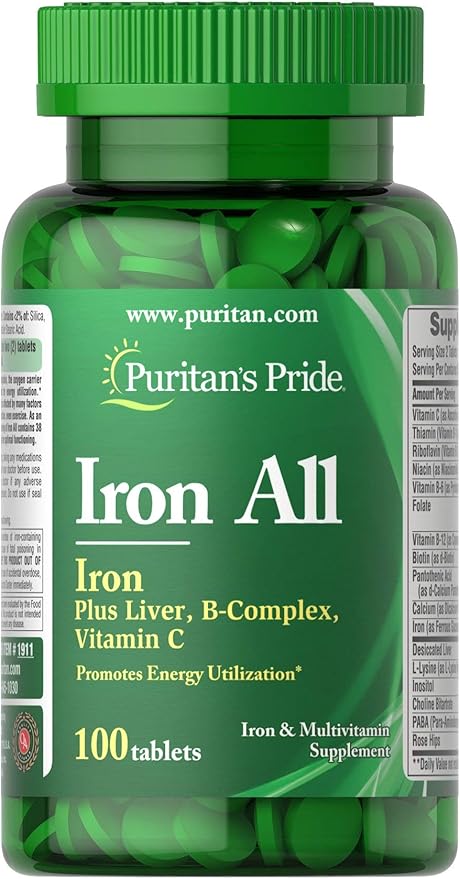 Amazon ピューリタンズプライド 鉄 Iron All Puritans Pride 鉄分