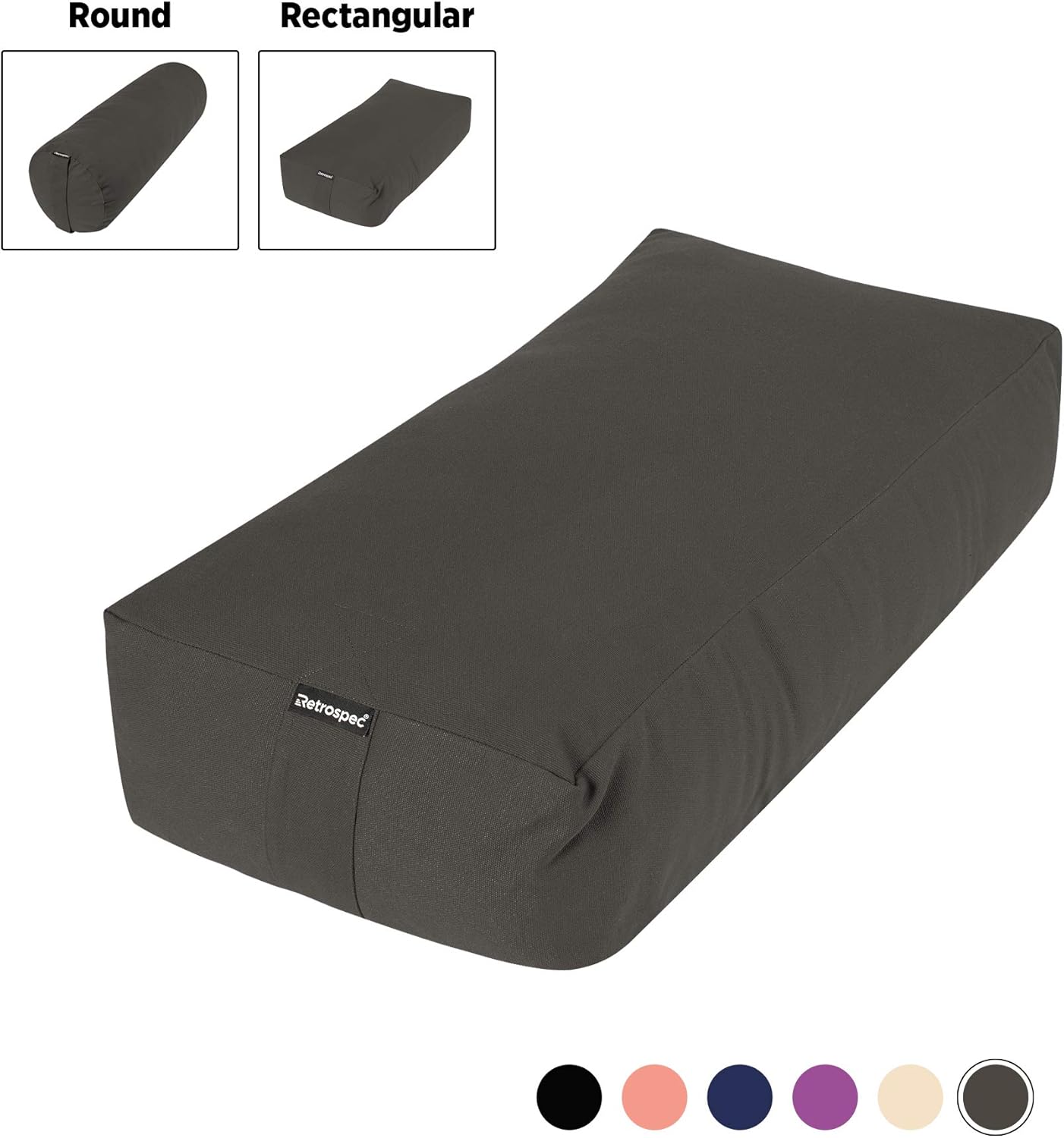 Amazon.com : Retrospec Sequoia Yoga Bolster, Includes ...