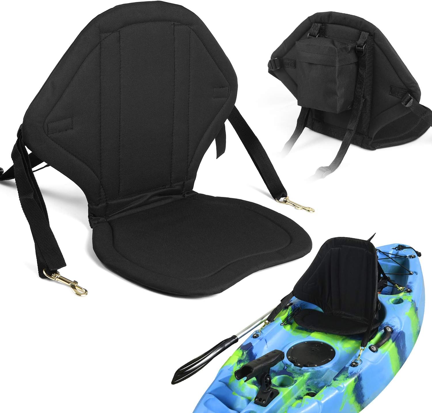 Lixada Water Repellent Children Kayak Seat with Back Support Kids High