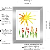 Americanflat A4 Kids Art Frame Silver Front Load Holds 100 Artworks view 3