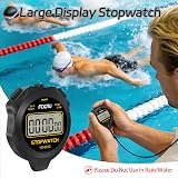 FCXJTU Simple Digital Stopwatch Silent On Off Basic Operation 1/100 view 4