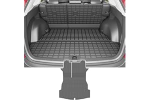 powoq Cargo Mat Compatible with 2019-2024 2025 Toyota RAV4 Trunk Mat Cargo Liner TPE Backrest Liner Replacement for 2019-2025