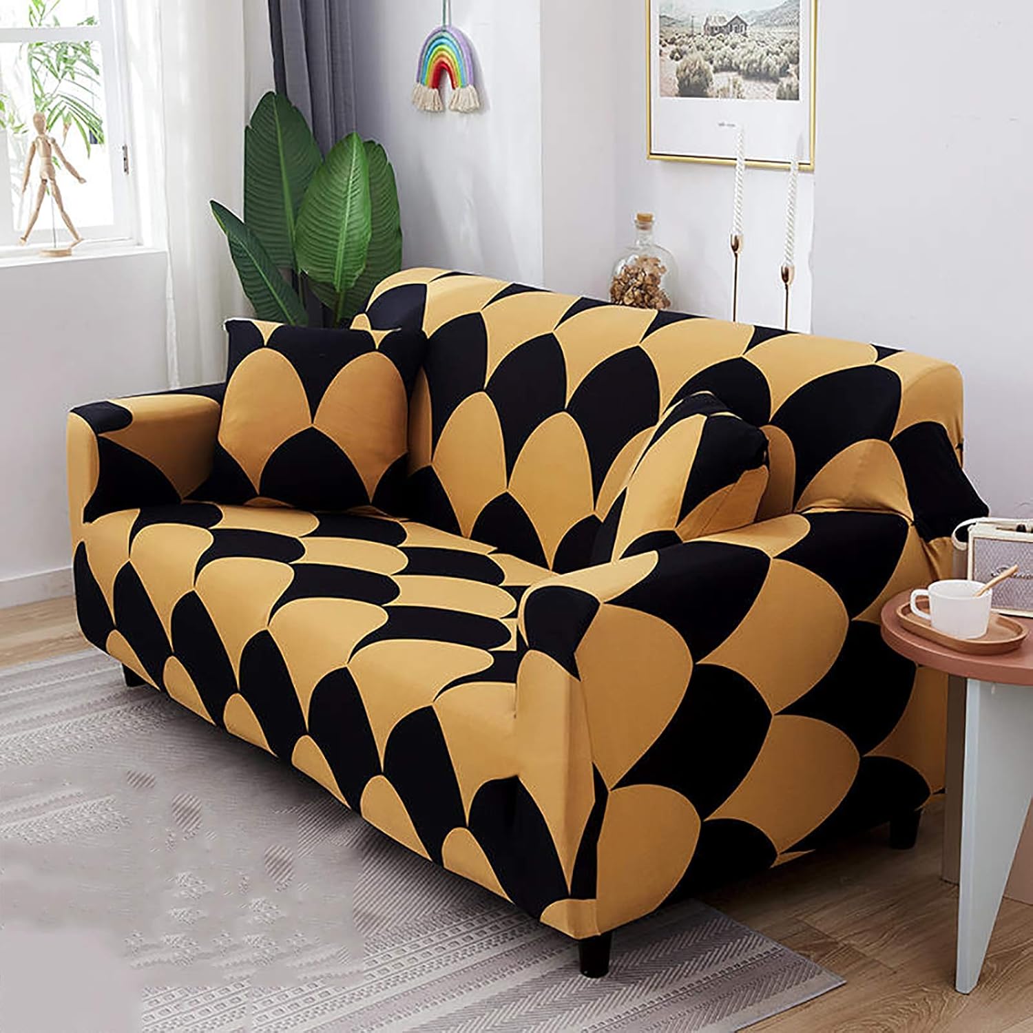 Funda de sofá Estampada elástica, Protector de Muebles para Sala de