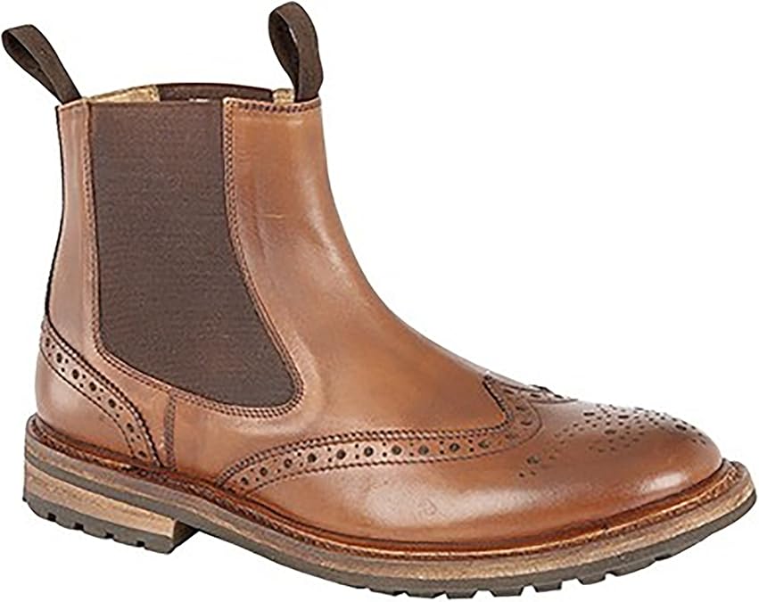 Woodland Mens Brogue Design Gusset Dealer Boots Amazon.co.uk Shoes & Bags