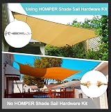 HOMPER Awning Attachment Set Heavy Duty Stainless Steel Hardware Kit M5 Set B view 6