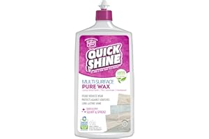 Quick Shine Pure Floor Wax 27oz | A Buffable, Waterproof Finish for Regular and Hardwood Floors | Restore Protect Refresh