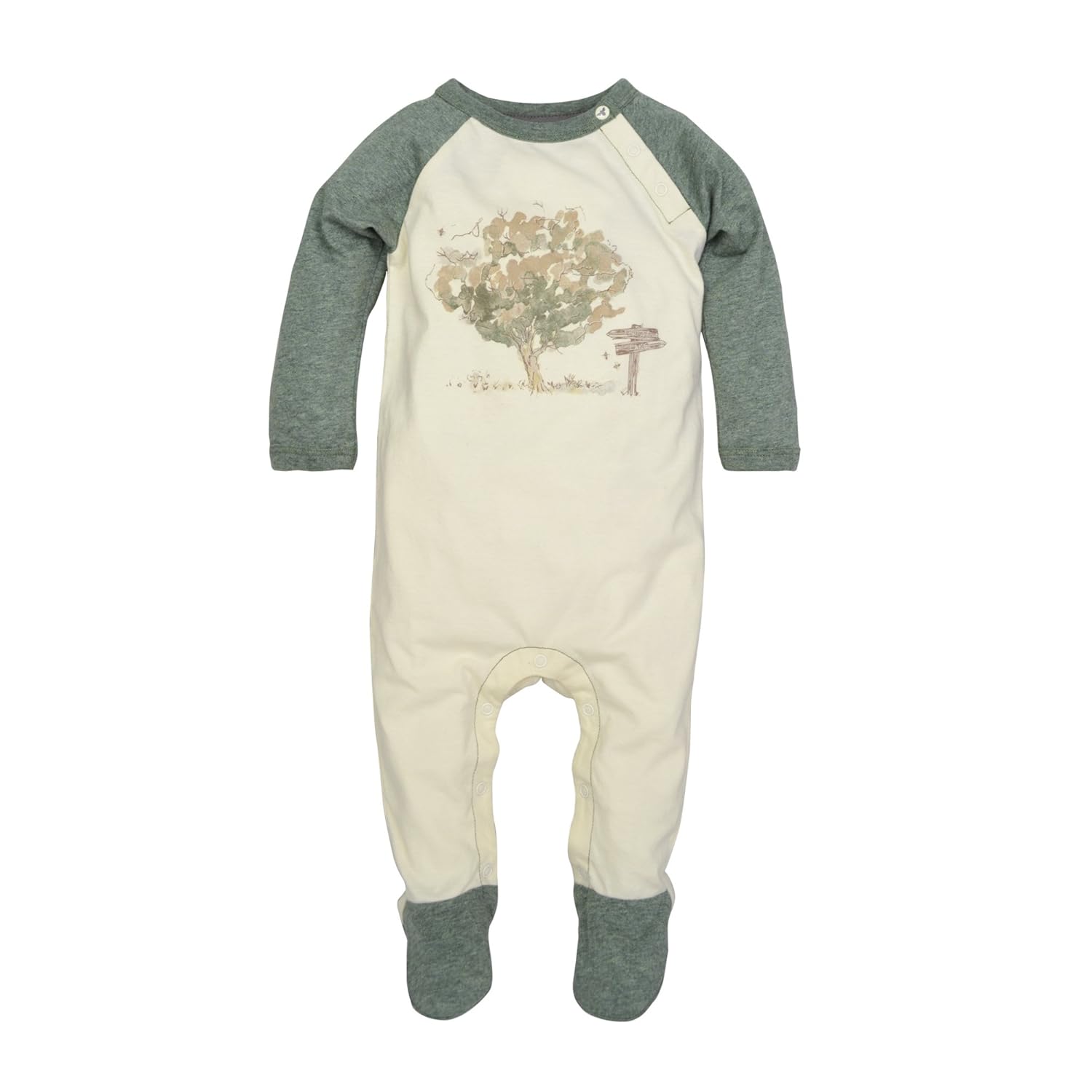 Burt's Bees Baby Baby Boys' Organic Long Sleeve Footed