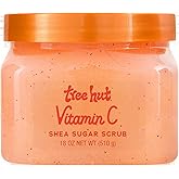 Tree Hut Vitamin C Shea Sugar Scrub, 18 oz, Ultra Hydrating and Exfoliating Scrub for Nourishing Essential Body Care