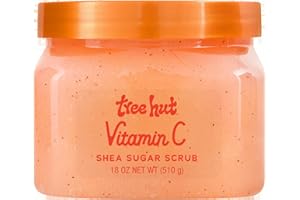 Tree Hut Vitamin C Shea Sugar Scrub, 18 oz, Ultra Hydrating and Exfoliating Scrub for Nourishing Essential Body Care