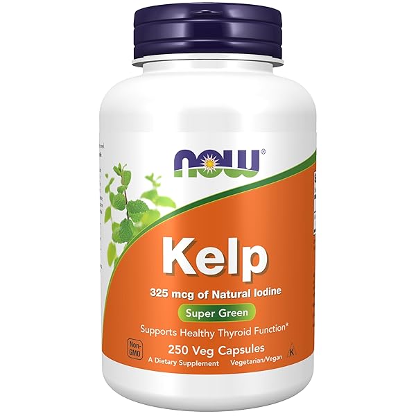 NOW SUPPLEMENTS, KELP 325 MCG OF NATURAL IODINE,...