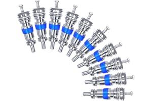 ZEIKIWE HVAC Schrader Valve Core for R32 R410A R22 Refrigerant, High Pressure AC Valve with Teflon Seal, Replacement Part for Air Conditioning and Refrigeration Systems (Pack of 50)
