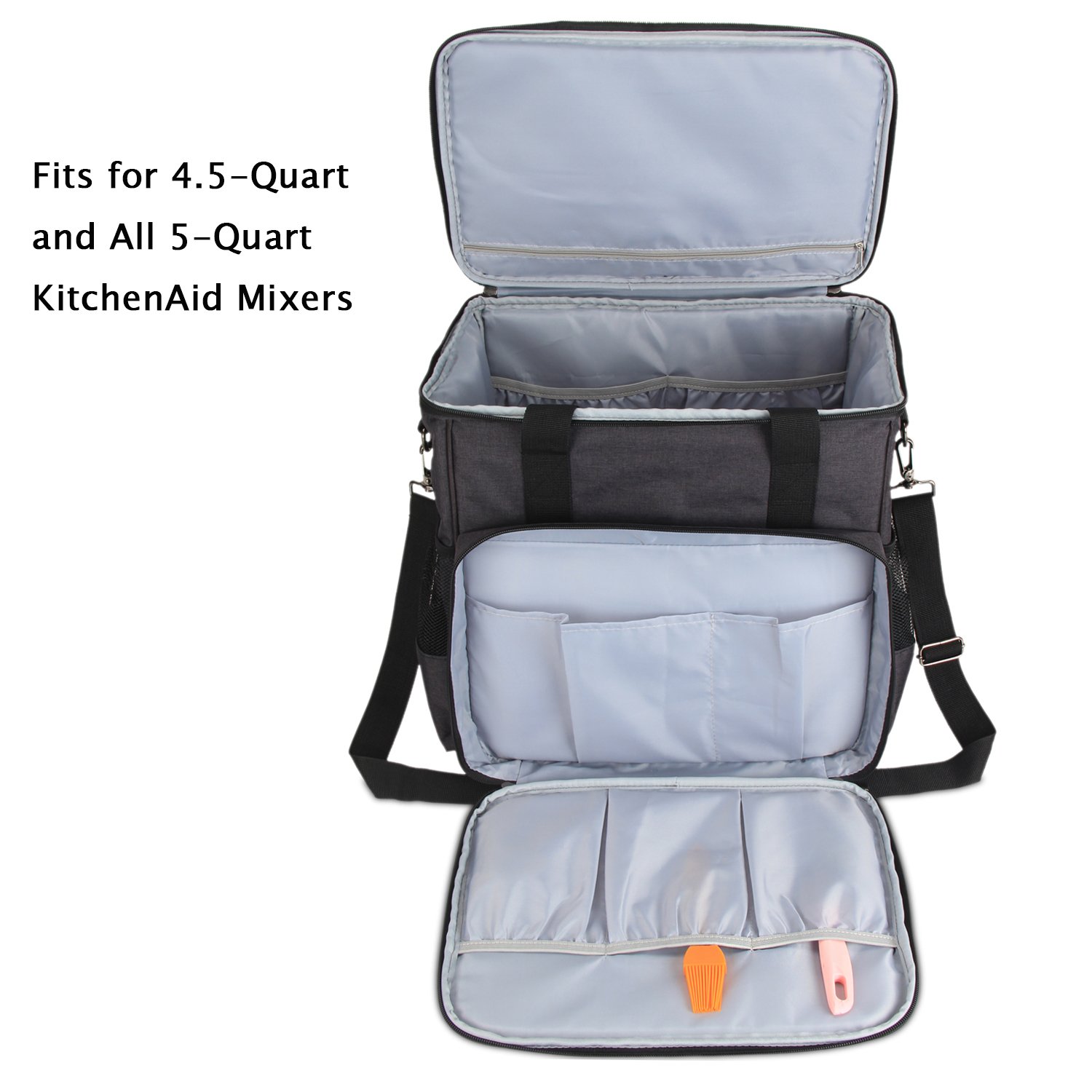 Luxja Portable Storage Bag for KitchenAid Mixers and Extra Accessories