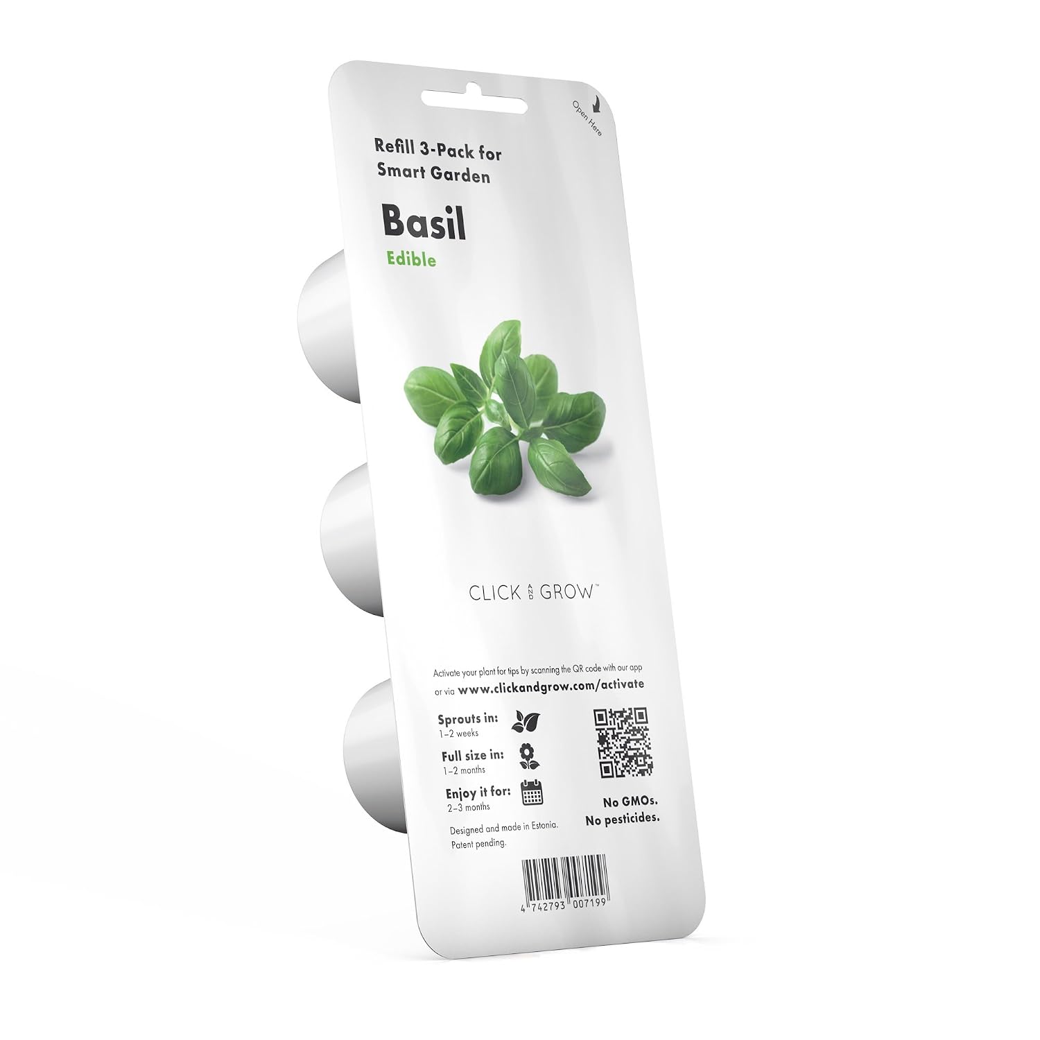 Emsa M5260900 Cápsula de sustrato Click and Grow Basil, paquete de ...