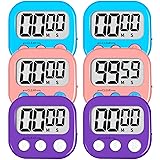 ZILLEN 6 Pack Kitchen Timers for Cooking Digital