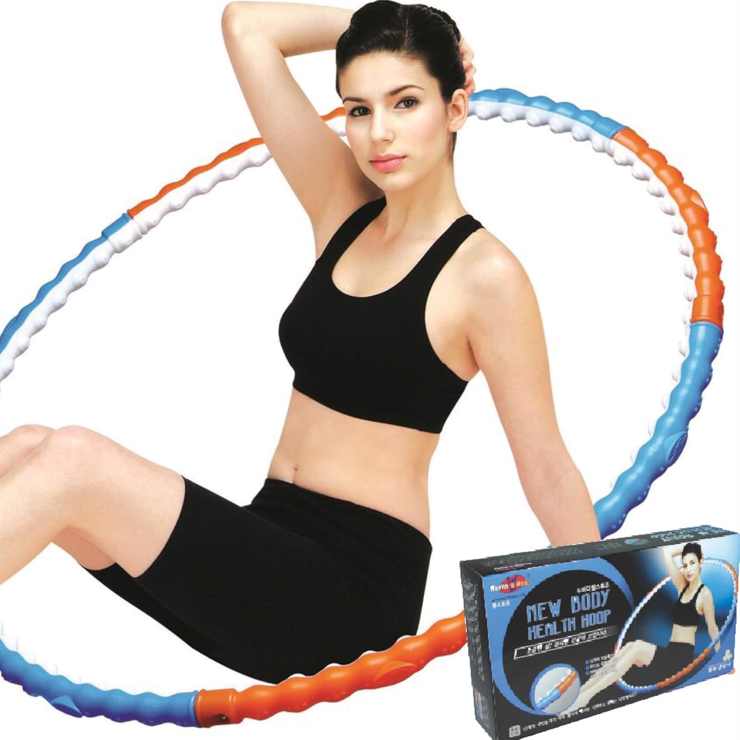 Amazon Com Health Hoop Korean Weight Loss New Body Hooola Hoop 2 43lb 1 1kg Workout Sports Outdoors