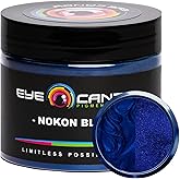 Eye Candy Pigments Premium Blue Mica Powder - Nokon Blue (50gr) - for Epoxy, Resin, Soap, Paint, Woodworking, Acrylic Pouring, Bath Bombs, Fishing Lures - DIY Arts and Crafts Additive