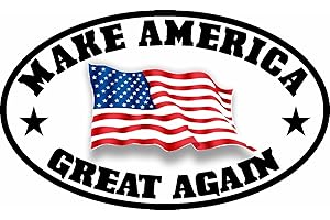 ION Graphics Make America Great Again Maga Trump American Flag Decal Sticker Political