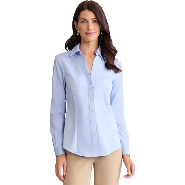 Chemise Femme NY&C - Rayures Stretch - Taille M - Couleur Rose - Coton - Occasion Très Bon état