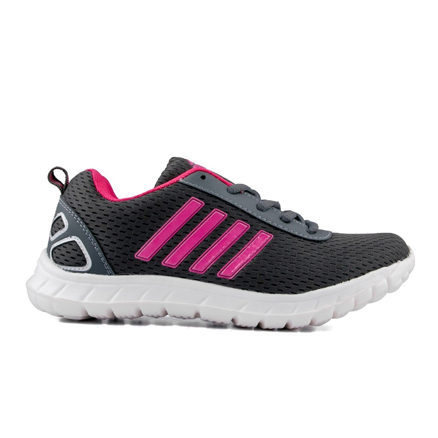 asian shoes butterfly-13 dark grey rani pink women sports shoes
