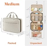 Lifewit Travel Toiletry Bag Large Hanging Cosmetic Organizer with PVC Clear view 2