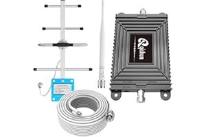 QISHUN Cell Phone Signal Booster Verizon,ATT Home 5G 4G LTE Phone Booster 700MHz Band 13/12/17 Cell Signal Booster Covers up to 4,000 sq.ft, FCC Approved Cell Booster