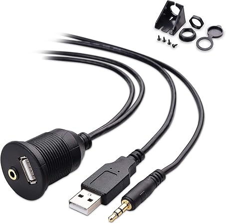 Amazon Com Cable Matters Car Stereo 3 5mm Aux And Usb Port
