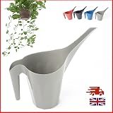 DIVCHI Small Watering Can 1.25L Long Spout Grey Indoor Outdoor Garden Pot view 9
