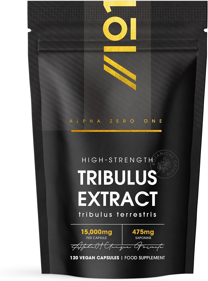 ALPHA01 Tribulus Terrestris Extract 15000MG 95% Saponins 474mg Capsule 120