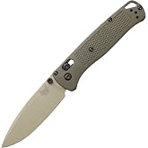 Benchmade Bugout EDC Knife, S30V Steel Blade (535TN-11) | Dark Olive Grivory handle, Drop-Point blade
