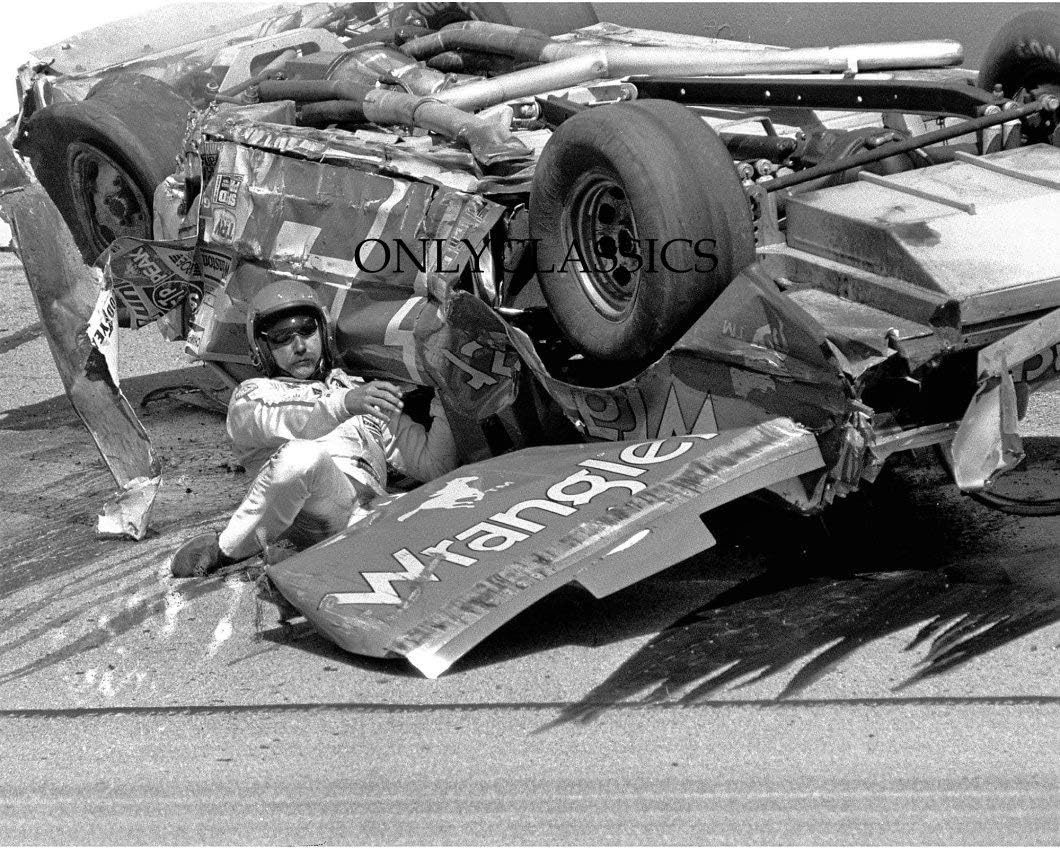 Photographs - OnlyClassics 1982 POCONO DALE EARNHARDT STOCK CAR CRASH AUTO RACING WRECK 8X10 PHOTO NASCAR