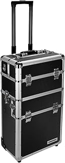 anndora 2 Rad Werkzeug Trolley 60 Liter Werkzeugkoffer schwarz