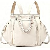 Grluvxo Multifunctional Diaper Bag Tote for Women Convertible Everyday Tote Backpack Large Capacity Bag with 15 Compartments