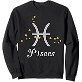 Pisces Zodiac Sign Constellation Star Astrology Night Sky Sweatshirt