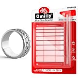 Omilly Ring Sizers for Loose Rings,144 Pack 16 Sizes 6 Sheets Ring Guards,Silicone Ring Size Adjuster Invisible Ring Fitter