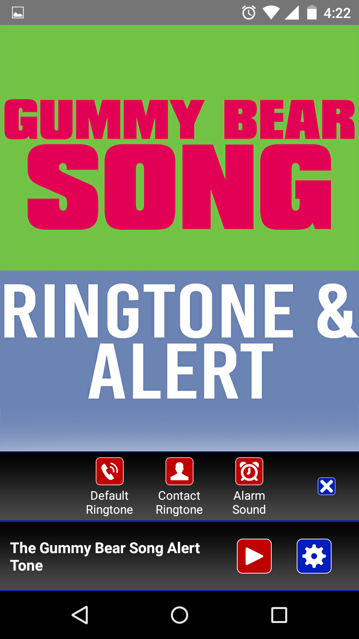 Amazon Com The Gummy Bear Song Ringtone Appstore For Android