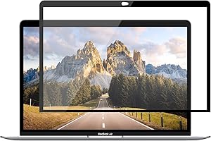 ANTOGOO V Tempered Glass Screen Protector Compatible with MacBook Pro 13'' (2016-2022, M1, M2) / MacBook Air 13'' (2018-2020, M1), 9H Hardness/No Bubbles&Line/Clear/Easy to Install