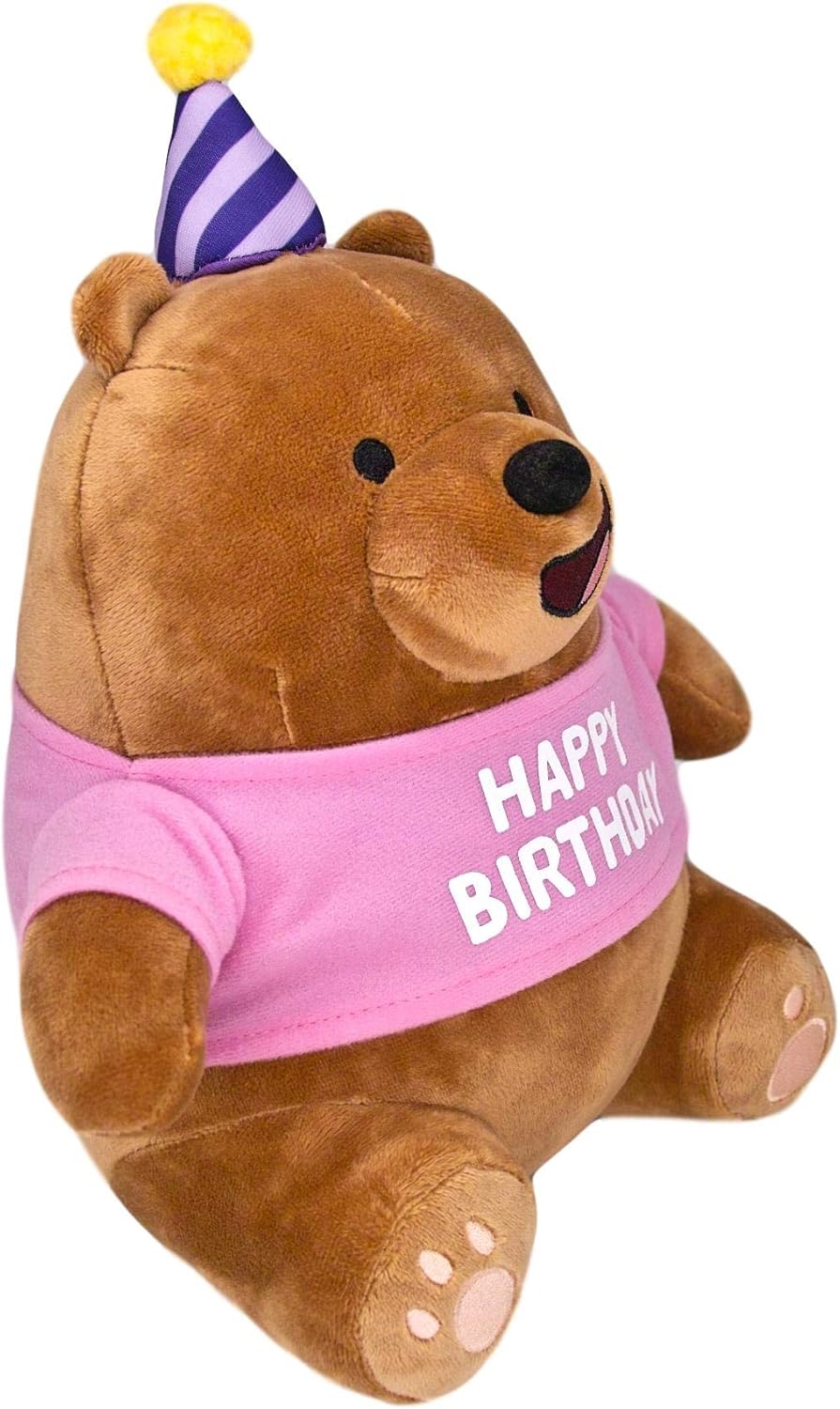We Bare Bears Happy Birthday Plush Gift Cartoon Character Stuffed Animals Teddy Bear (Grizzly): Toys & Games