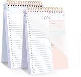 Thboxes 2 Pack To Do List Notepad A5 Spiral 208 Pages Undated Planner