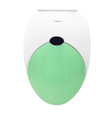 Exerz PP-052 18' Familien-WC-Sitz mit eingebautem Kindersitz Töpfchen für Kinder Erwachsene/Toilettensitz/stabile Scharniere/