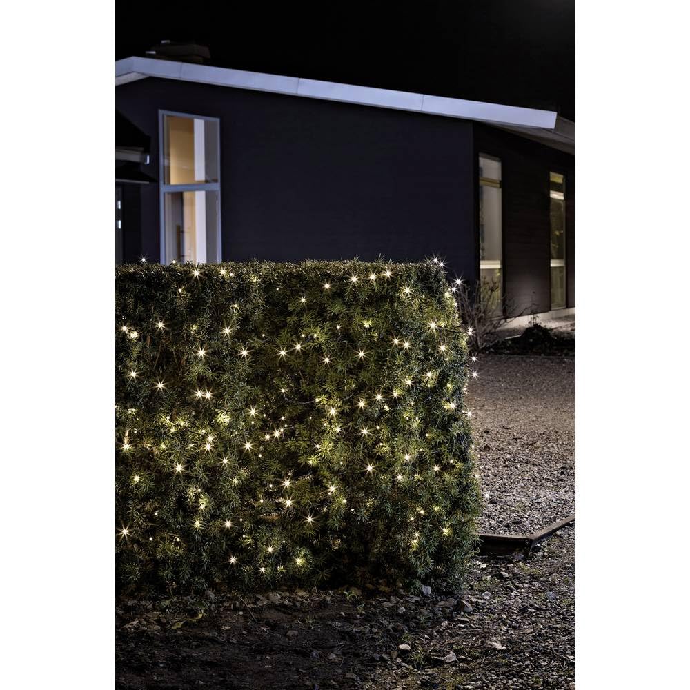 Konstsmide Battery Outdoor 240 LEDs Lights On Black Wire, 23.9 m - Warm White, 3730-100