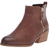 Dr. Scholl's Shoes Women's Lawless Ankle Booties Boot, Copper Brown Synthetic, 6