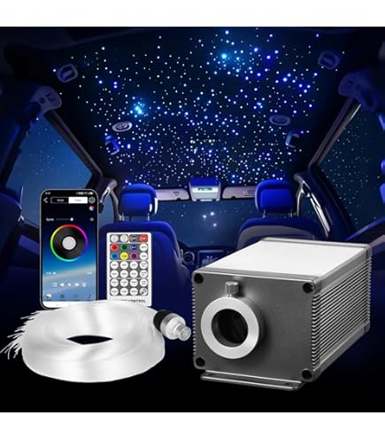 corpereal 12V RGB Led Fiber Optic Star Light Kit for Starlight
