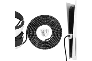 Geekria Cable Protectors Cover and Plug Protector Compatible with PlayStation PS5, PSVR 2, Replacement Lines Protect, Prevent