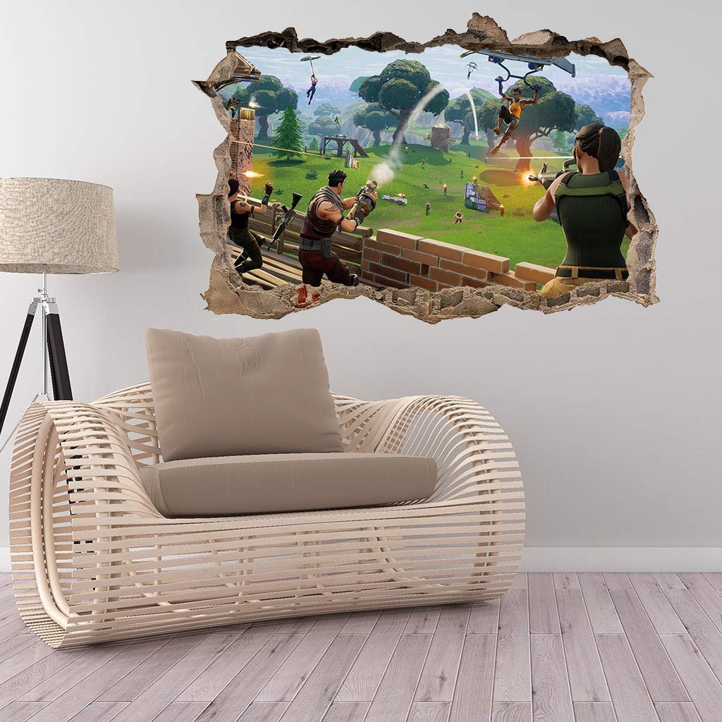 Naisicatar Autocollants Muraux Decoratifs Sticker Mural Autocollant - ceselavie fortnite autocollant pvc creatif enfants chambre internet cafe jeu autocollant decoration murale environnementale