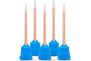 AIM DENTAL SUPPLY AIM Dental Mixing Tips | 20 Pcs Intraoral Mixing Tips Dental – Compatible with Dual Cartridge Dispensers – Precise Dental Applications (Blue)