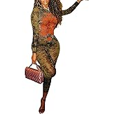 RISCUYY Sexy Jumpsuits for Women Vintage Printed Mesh Going Out Jumpsuit Party Club Outfits