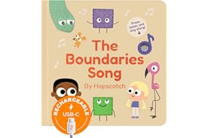 Cali's Books The Boundaries Song by Hopscotch - Feelings Musical Book for Toddlers 1-3 Years Old, Music Books for Kids Emotion, Singing Toy for Children Girls, Baby Sound Toys for Toddler Boys