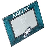 The Memory Company Officially Licensed NFL Art Glass Picture Frame - Professional Sports Memorabilia Display - Licensed Team Logo Home Office Decor, 4x6 Photo Display