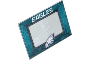 The Memory Company Officially Licensed NFL Art Glass Picture Frame - Professional Sports Memorabilia Display - Licensed Team Logo Home Office Decor, 4x6 Photo Display