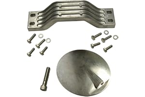 US Marine Products LLC Aluminum Anode Kit for Yamaha F200 F225 F250 F300 3.3L & 4.2L V6 KIT with Flat Skeg Anode